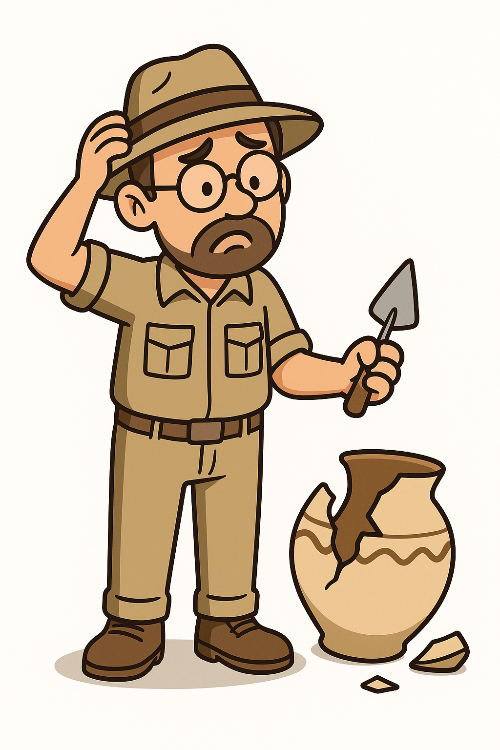 Confused archaeologist
